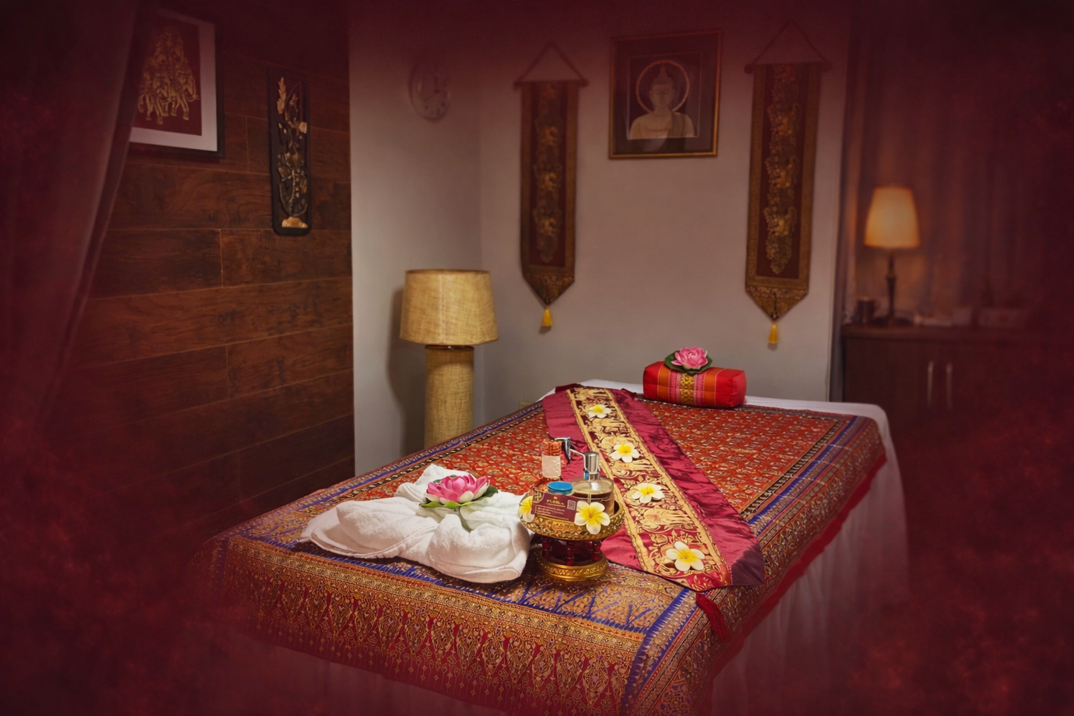 Massage room interior